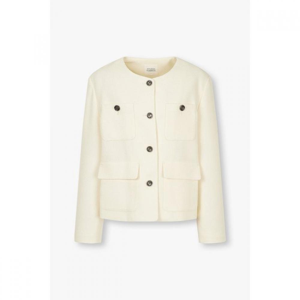 

Studio Tomboy Four Pocket Tweed Jacket 9194412072ar 05 (ivory)/S(55)
