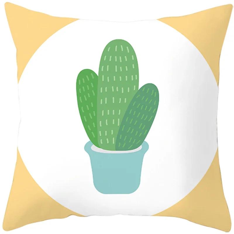 

Літня скандинавська накидка на подушку, наволочка для дивана, висока якість, персикова шкіра, тропічний стиль, домашній декор, декоративний Hogar 66x66cm бірюзовий