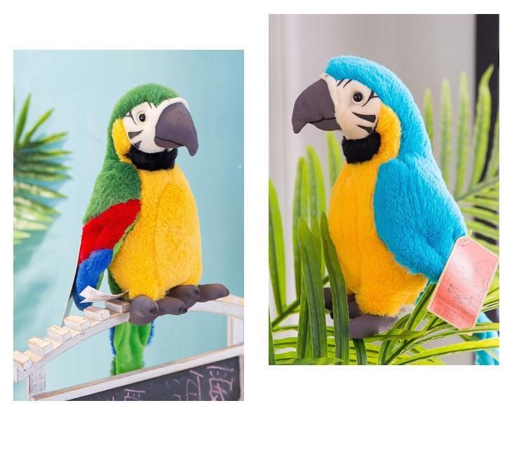 Creative Cute Macaw Parrot Plush Toy - Funny Bird Doll & Children's Birthday Gift