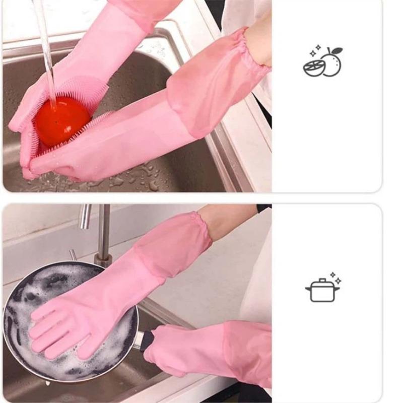 Silicone Pet Grooming Gloves Hand Skin Protection Dog Cleaning Gloves Soft Pet Bathing Glove For Dog Hair Healthy Puppy Supplies