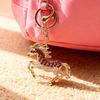 Horse Keychain Animal Shape Alloy Rhinestone Pendant Portable Compact Size Key Chain Bag Decoration Special Gift