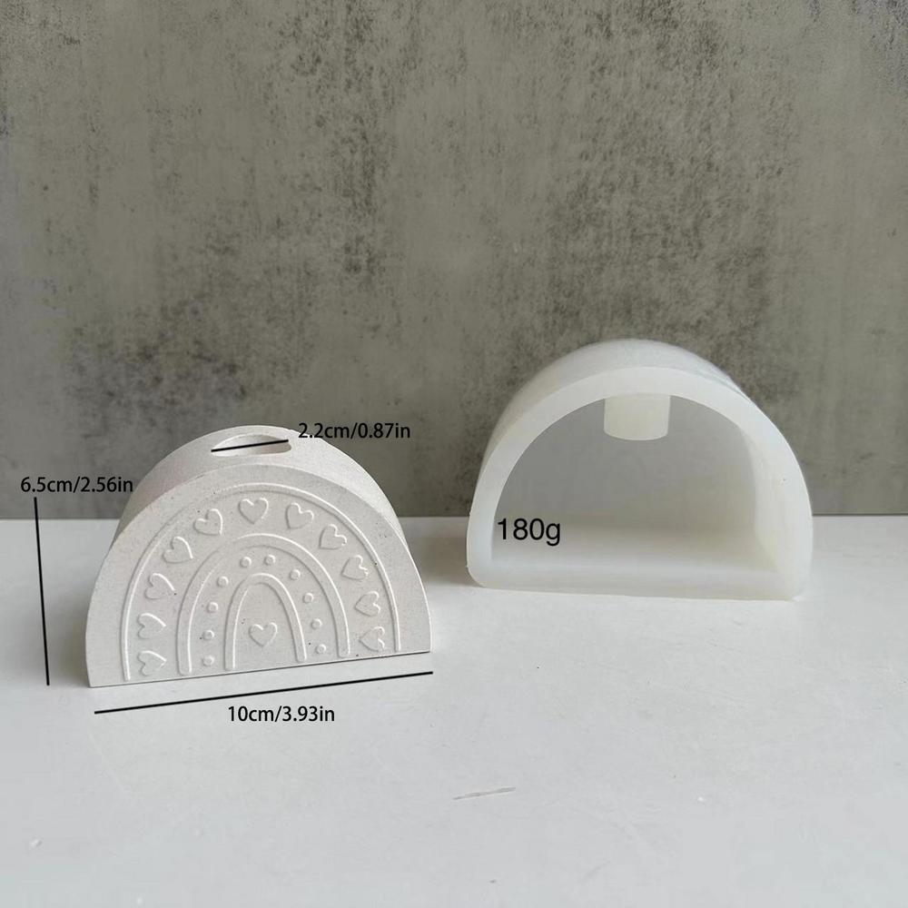 

Силиконовые формы для подсвечников Силиконовая подставка для подсвечников Радужный мост в форме для декора Эстетическое домашнее глиняное ремесло