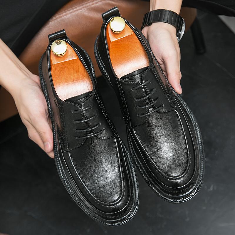 2024 Повседневные туфли из натуральной кожи Официальная обувь Новые мужские туфли Кожаные — фото 7