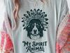 Bernese Mountain Dog Spirit Animal Vintage T-Shirt - Perfect Gift for Berner Moms or Dads, Owners and Lovers
