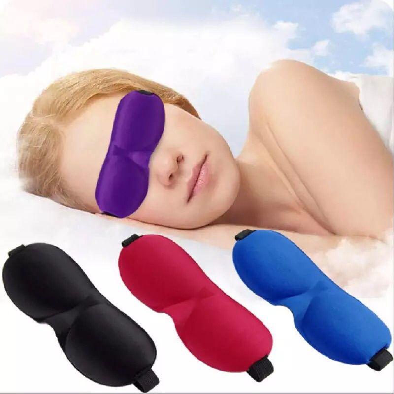 3d Mask Eye Luxury Black Reusable Relaxing Night Travel Sleep Sleeping Blackout