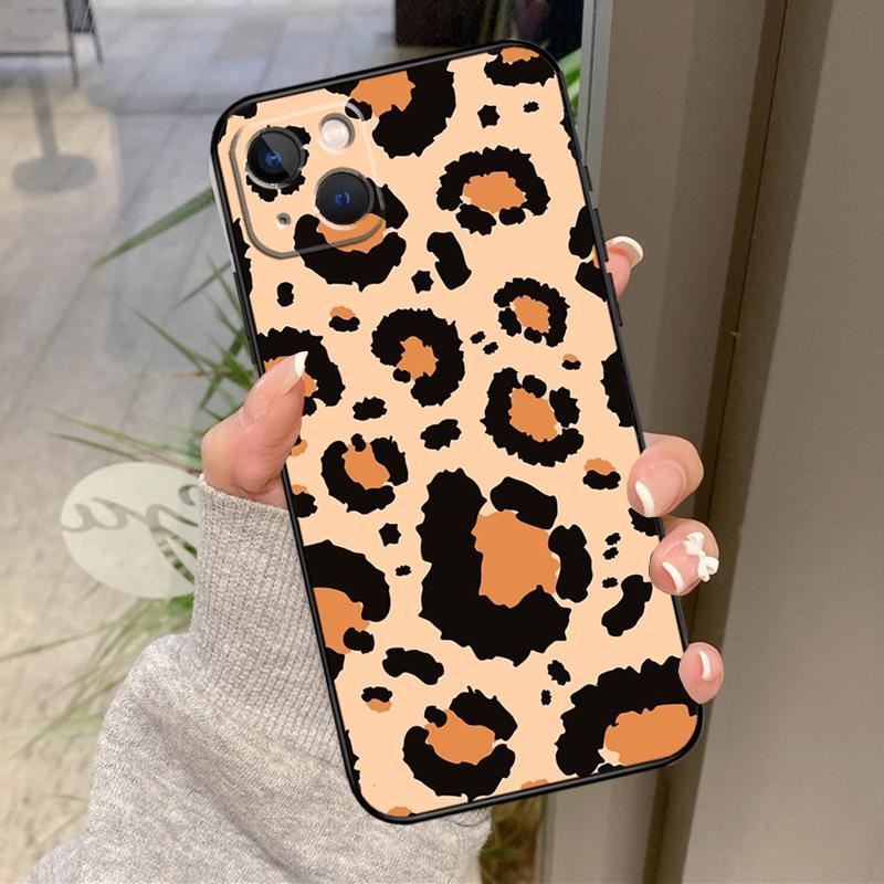 Luxury Leopard Case For iPhone 17 Air 16 15 14 13 11 12 Pro Max Plus 12 13 Mini 16e 17 Pro Max Back Cover