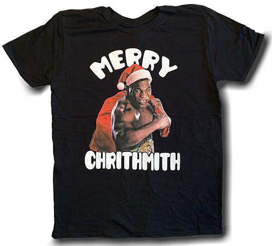 Mike Tyson  Merry Chrithmith T Shirt Full Size S to 5XL KK545 Unisex T-Shirt XL