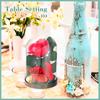 DIY Transparent Plastic Bell Jar Dome Ball Screw-On Lid Preserved Flower Display Ideal Valentine's Day  Holiday Craft Decoration