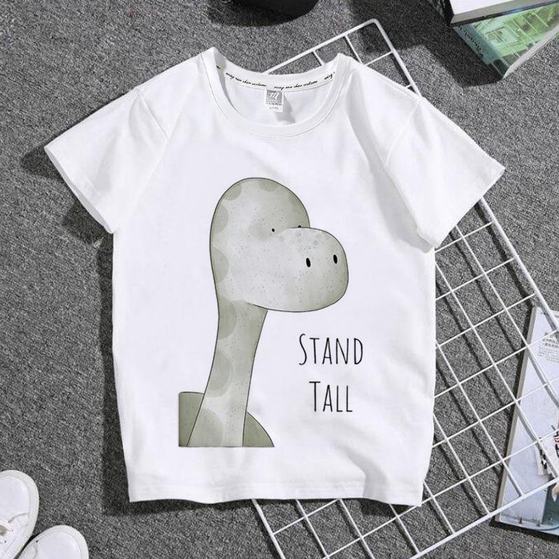 Fashion Breathable Tshirt for Boys  Girls with Cute Animal Print And round Neck ParentChild Matching Personality Clothing