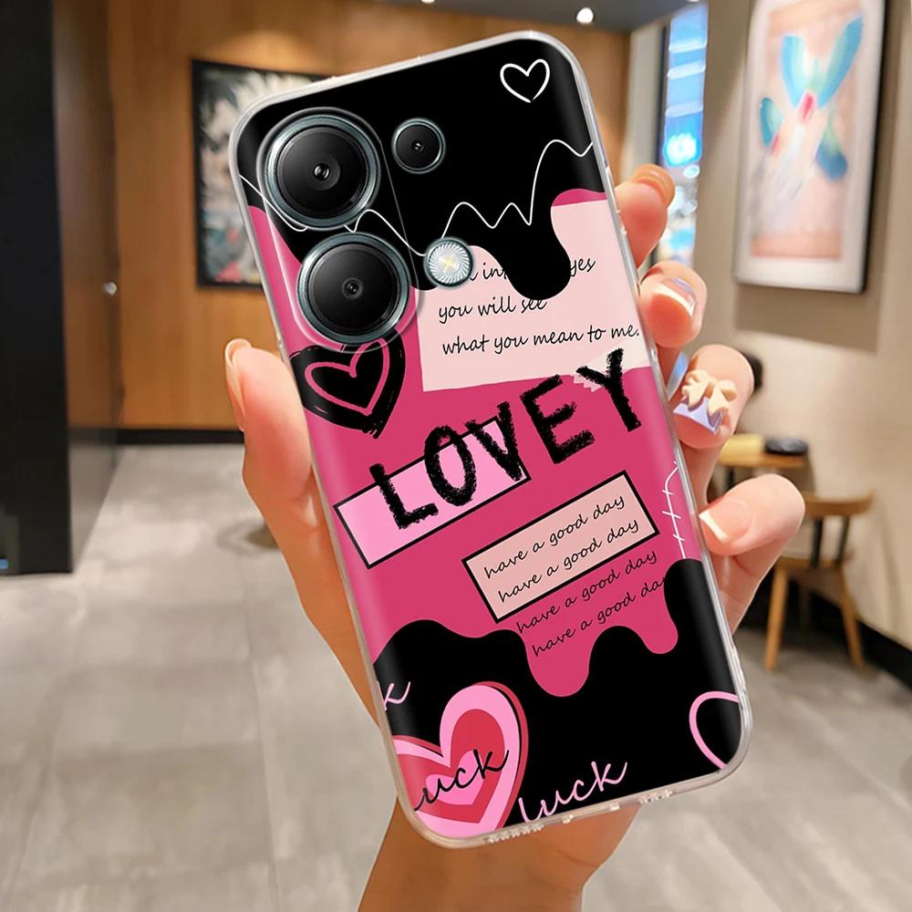For Poco M6 Pro Phone Case Cute Panda Soft Silicone Shell For Xiaomi Poco M6Pro 4G 5G Protection Fashion Back Cover Coque Fundas
