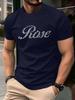 Letters Composed Of Diamond Patterns Design Men T Shirts Fashion TShirt Cotton Casual Clothing Summer Loose Unisex Streetwear
