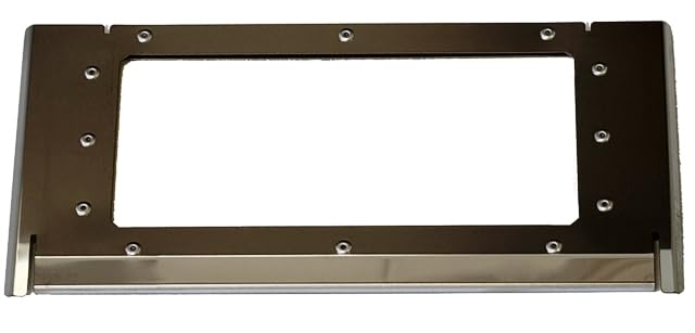 Show's A-4-kun & A-4-WING [Super] Glass Side Panel, Heat-Resistant Crystallized Glass, 100 x 200mm Window, Stainless Steel