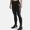 Under Armour Qualifier Ignight Coldgear Side Letter Logo Elastic Tight Sports Pants Women Bottoms Black 1356212-001