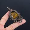 Tree Of Life Baltic Amber Pendant, 999 Copper Wire Wrapped Gemstone Jewelry, Handmade Pendant For Mother Day
