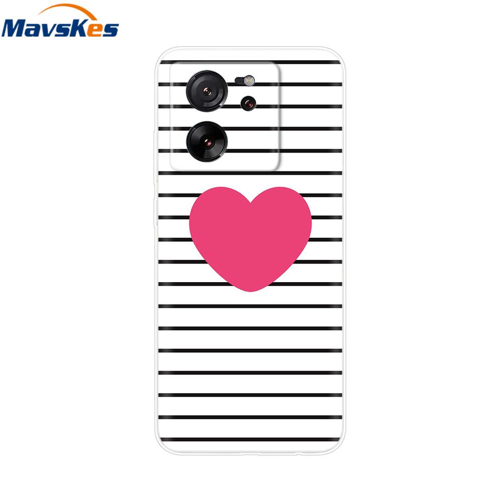 Clear Silicone Case For Xiaomi 13T Pro Back Cover For Xiaomi 13T Case Soft TPU Bumper Protective Phone Cases Mi13T Fundas Coque