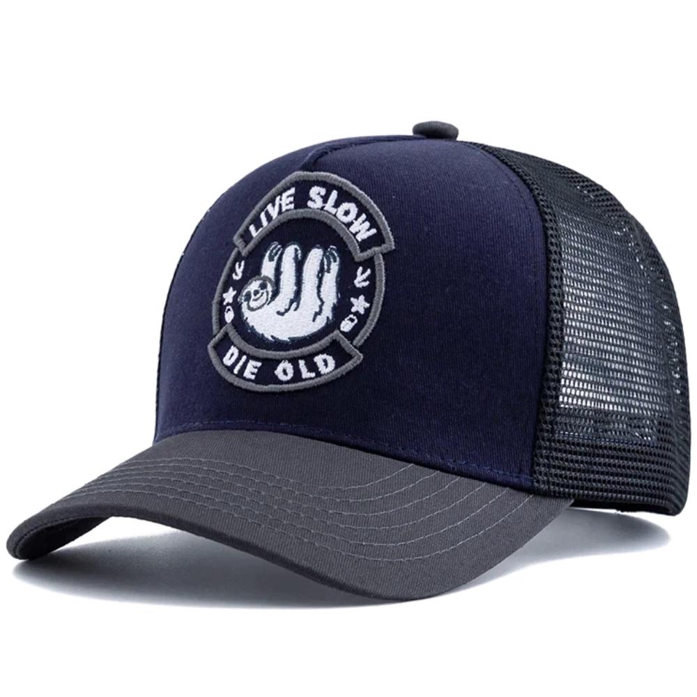 Unisex Geborduurde Trucker Pet Mesh Baseballpet Zomer Buiten Zonbescherming Trend Pet Pet Voor Mannen Vrouwen