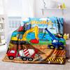 Construction Site Home Blanket Customize Your Names Comfortable Soft Lightweight Allseason Multipurpose Blanket For Picnics Sofas Offices Beds Living
