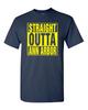 Straight Outta Ann Arbor Michigan Football Men's Tee Shirt 572
