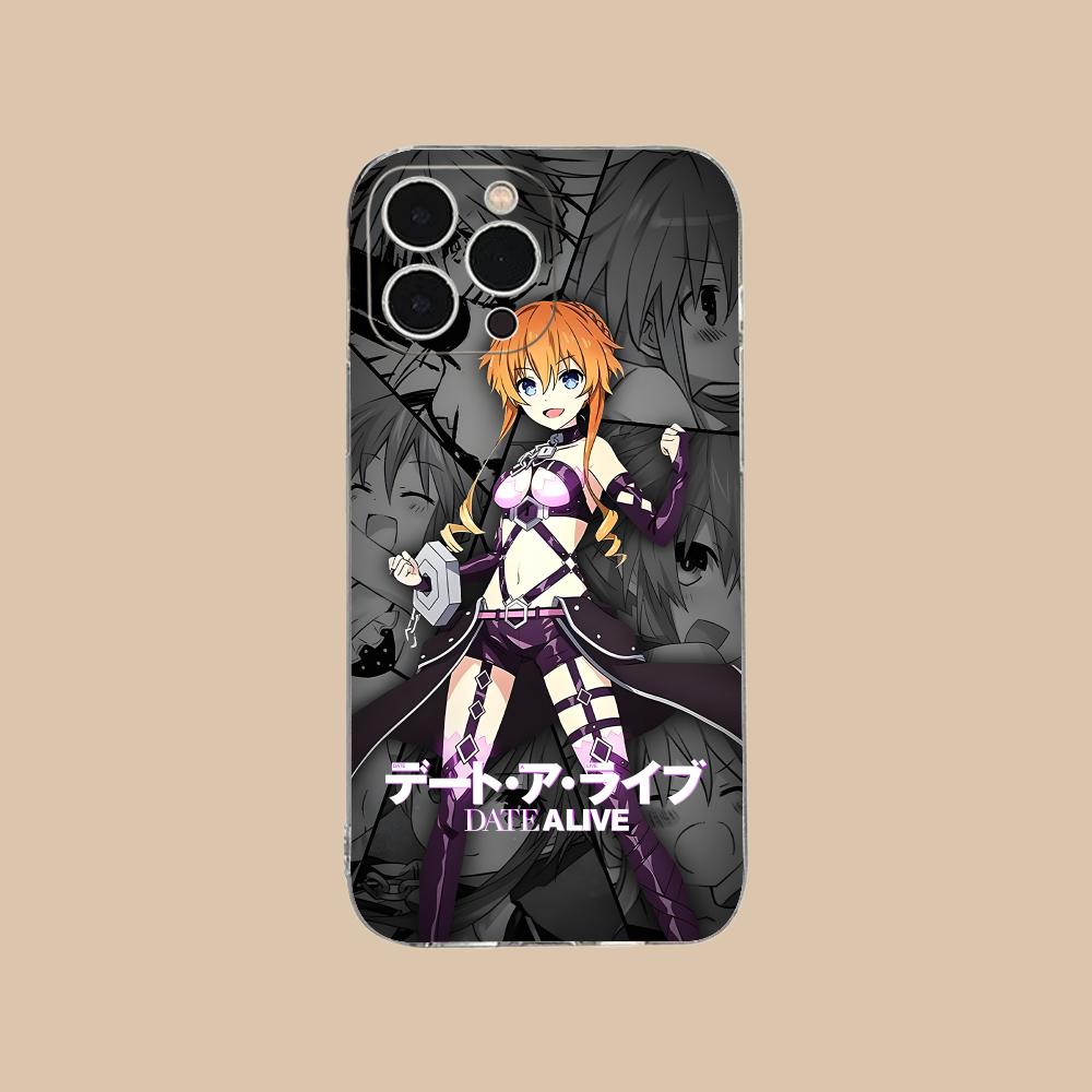 Date a Live Yamai Kaguya Clear TPU Mobile Case for iPhone 17 16 15 14 13 12 11 X XR XS Air Pro Max Plus Mini Colorful Cover