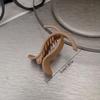 Stylish Solid Matte Hair Clips - Trendy Casual Hair Additions for The Back of The Head, Basic Ponytail Holder