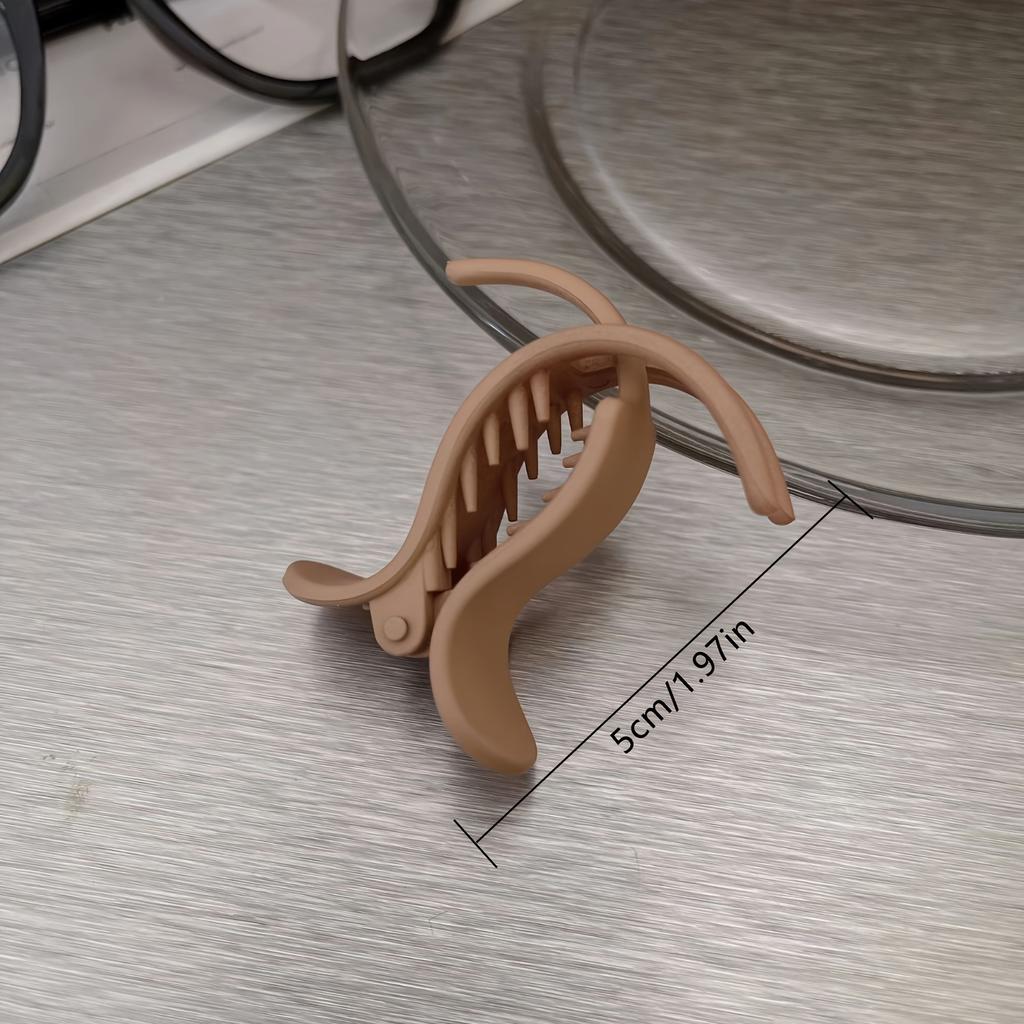 Stylish Solid Matte Hair Clips - Trendy Casual Hair Additions for The Back of The Head, Basic Ponytail Holder