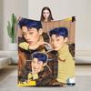 Seonghwa Kpop Ateez Band Plush Blanket Child Flannel Throw Blanket For Outdoor Warm Soft Custom Quality Bedspread Gift