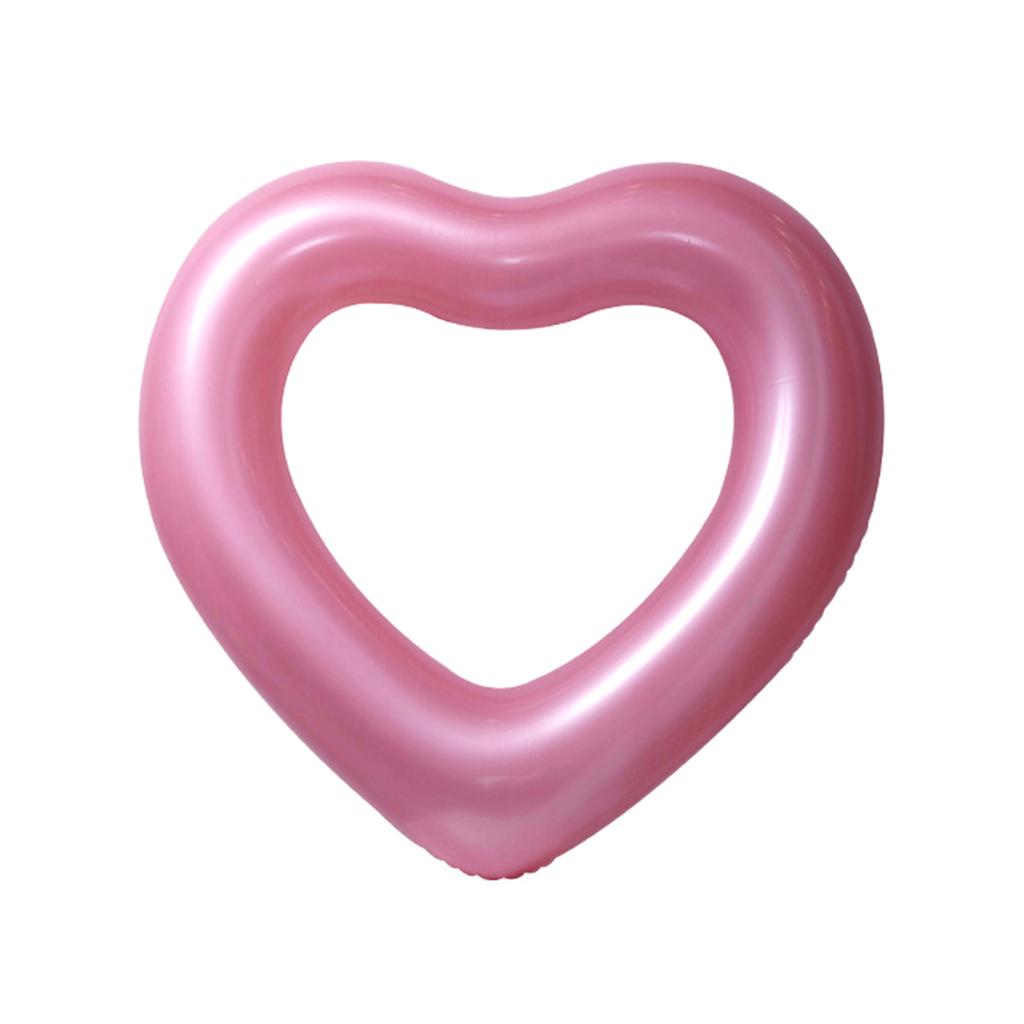 Heart Shape Inflatable Pool Float Swimming Rings Pool Tube Toy Beach Swimming Pool Float Parties Supplies for Kids
