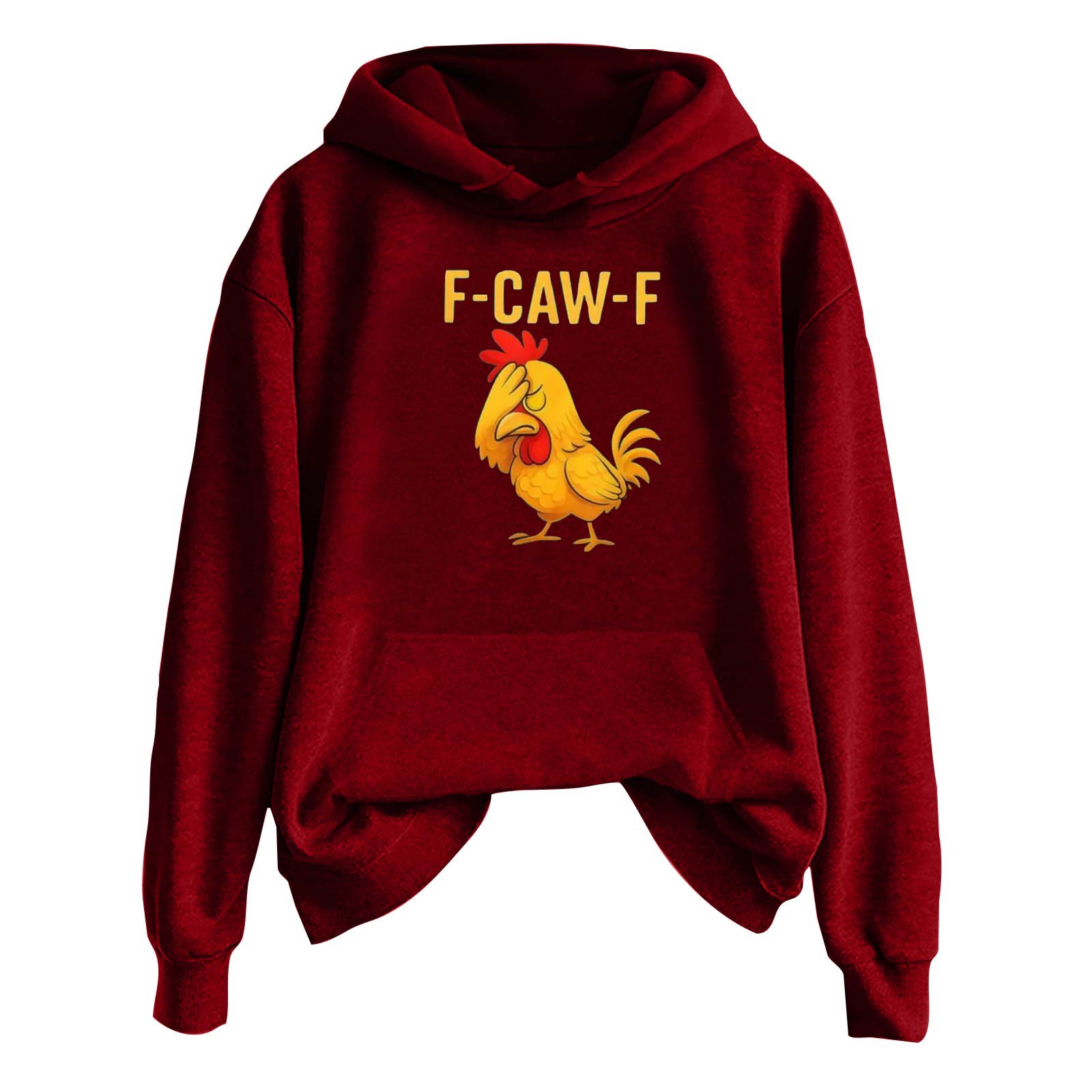 

Женская модная повседневная толстовка с длинным рукавом, капюшоном и принтом M винный