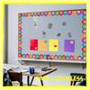 10m Colorful Bulletin Border Trim Lovely Bulletin Board Borders Border Sticker Bulletin Board Decorations for Classroom