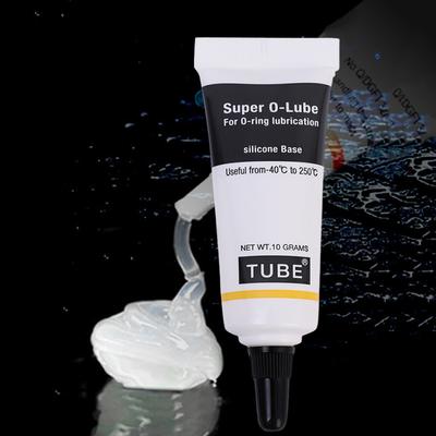 Grasa lubricante de silicona impermeable de grado alimenticio de 10 g para máquinas de café, engranajes de automóviles, Super O-lube, lubricación de juntas tóricas, base de silicona