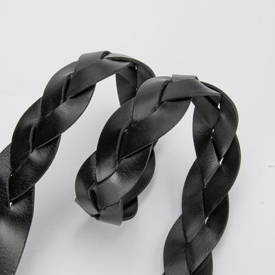 Belt Korean Version Hipster Pin Buckle Braided Belt Genuine Leather Cowhide Women's Belt Lazy Free Punching