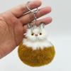 Fluffy Fur Kitty For Women Plush Pompom Ball Cat On Bag Car Trinket Jewelry Wedding Party Kids Gift Bag Charm