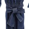 To b. by agns b 7 minutes sleeve Waist ribbon denim one piece 36 Women Used