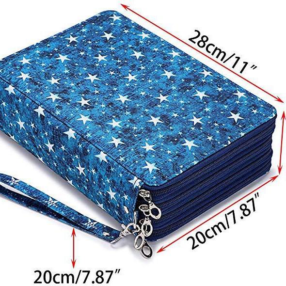 

Пенал великої місткості з ПУ - 200 відділень для студентів та художників PU 200