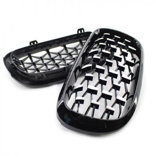 Front Black Grille Chrome Grill Fit for BMW X5 F15 2014-2016 US