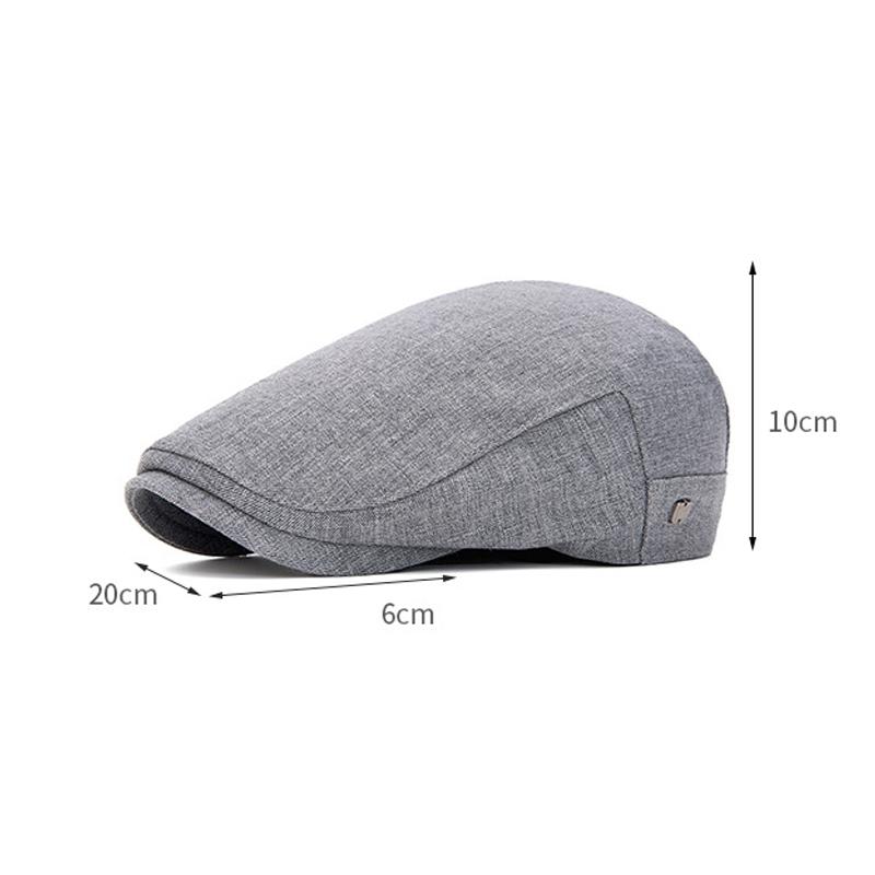 Forward Cap Men's Thin Breathable Beret Retro British Newsboy Cap