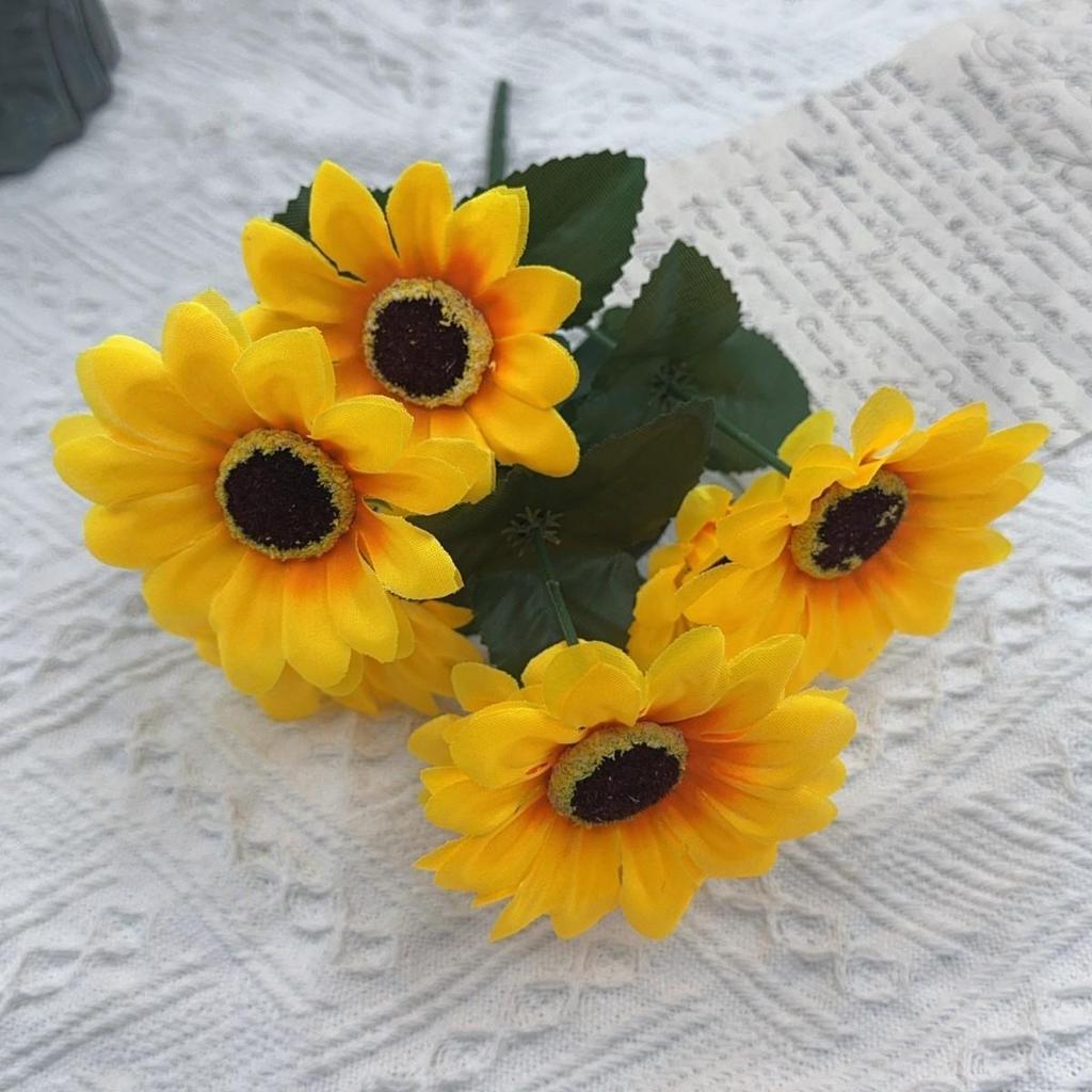 Sunflower Simulation Hand Bouquet for Home and Photography Decor