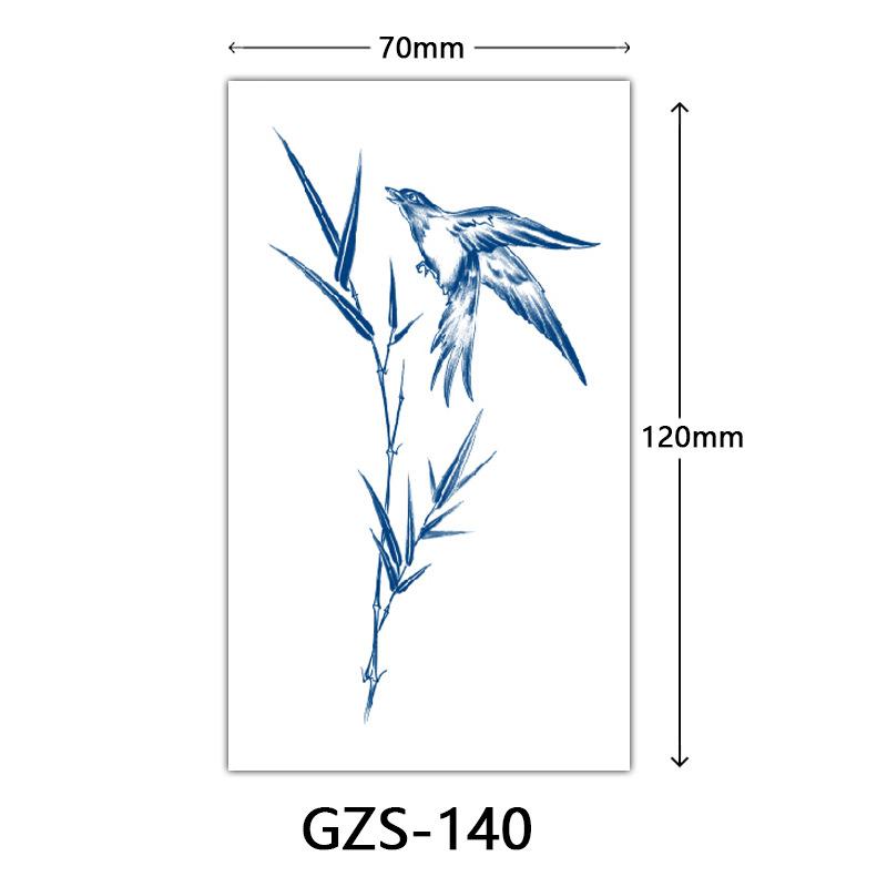 Herbal Juice Tattoo Sticker, Back Of Hand Juice Semi-Permanent Tattoo Sticker, Sweat-Proof Tattoo