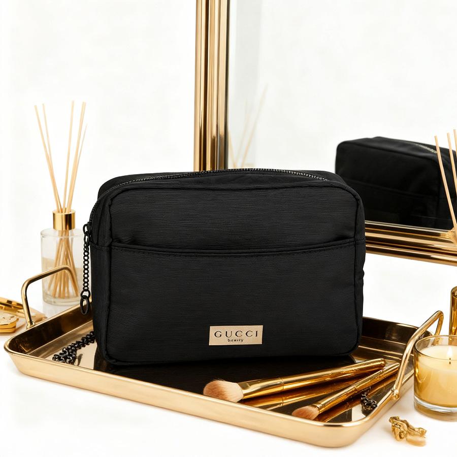 Gucci Women's Cosmetic Bag, Made Of Pure Cotton Fabric. Suitable For Commuting And Parties. Environmentally Friendly