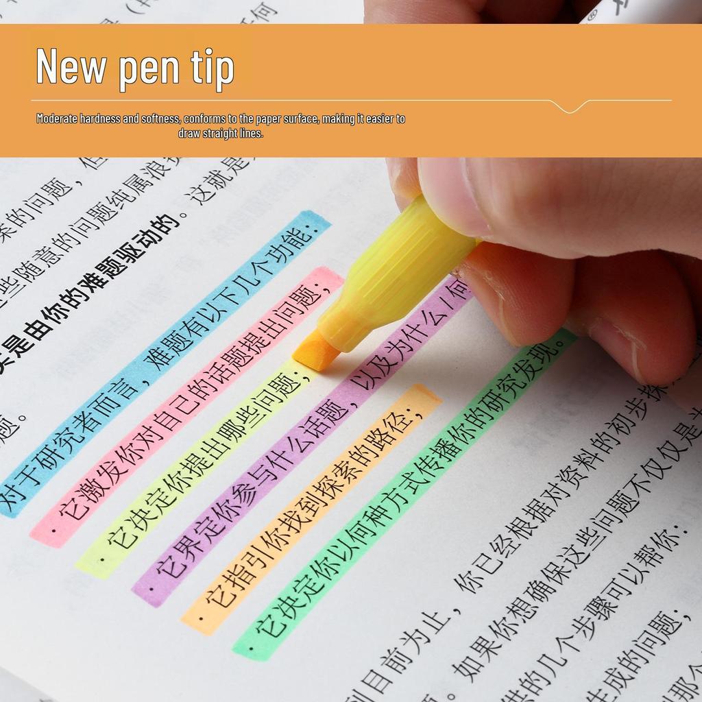 TOME Dual-Head Fluorescent Highlighters for Colorful Planning and Decoration