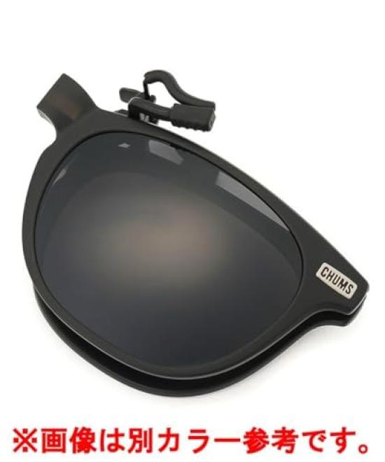 [CHUMS] Men's Clip-On Sunglasses - Sunglasses, Accessories, Outdoor, UV Protection, Lightweight, CH62-1871 Matt BlackSilver Mirror