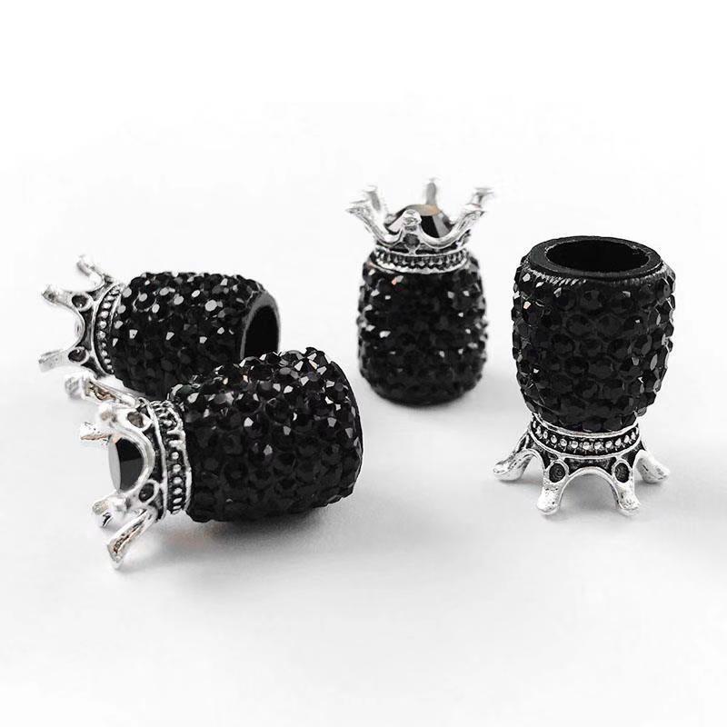 4 ks Bling Čepičky ventilků pneumatik Diamantová korunka Čepičky kol Kamínková hlína ABS Ventily pneumatik automobilů Dřík ventilku pneumatiky Čepičky vzduchových ventilků Vzduchotěsný kryt