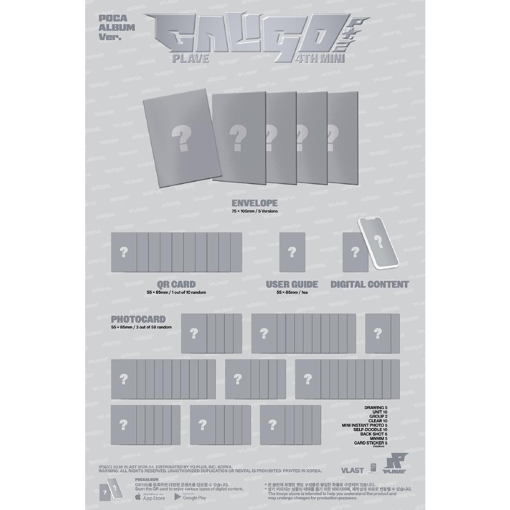 Pre-order PLAVE 4th Mini Album Caligo Pt.2 POCAALBUM Ver. & Wevesre POB