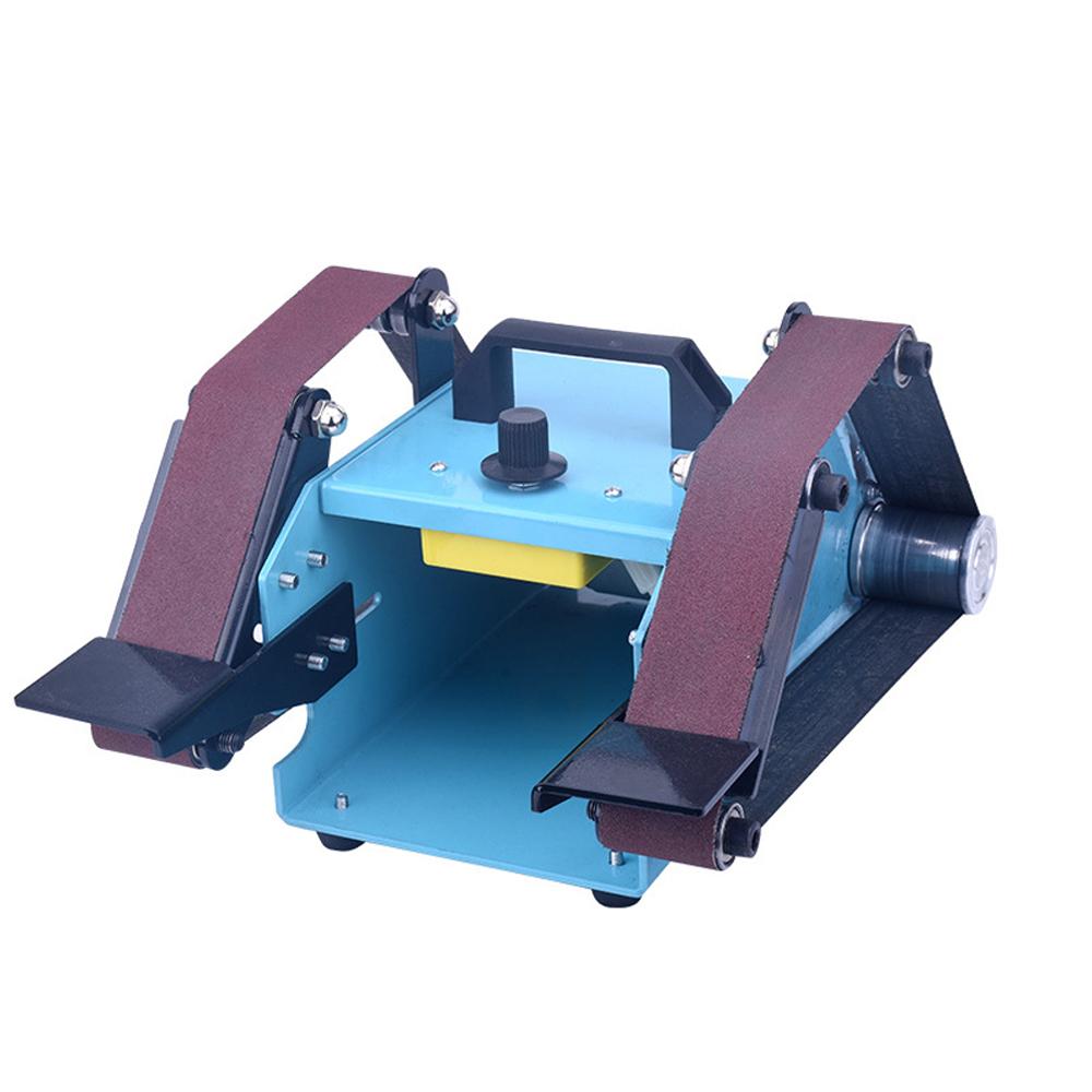 950W 220V Multifunctional Sanding Machine Sander Desktop Double Axis Belt Sanding Grinding Machine