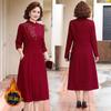 Plus Size Warm Winter Cheongsam for Mother of the Bride – Long, Velvet, Thicker