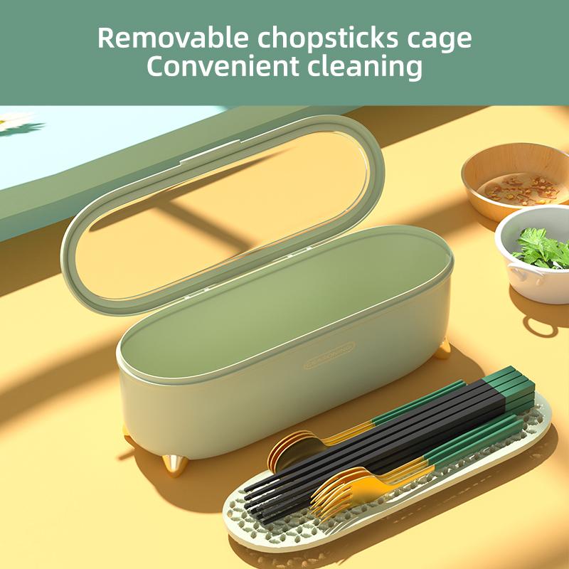 Chopsticks Utensil Holder Multi-functional Household Chopsticks Basket Kitchen Tableware Spoon Storage Box Cutlery Storage Box