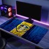 Tappetino per mouse con design dello stemma del Leeds United, base in gomma, tappetino da scrivania per esports, tappetino per mouse per giocatori e uso in ufficio, scrivania da gioco, tappetino facile da pulire