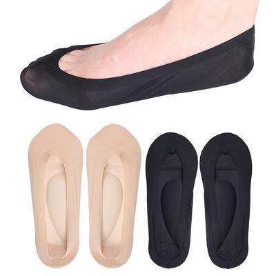 New Women's 3D Arch Air Cushion Shallow Mouth Invisible Ice Stockings Sponge Arch Support Non-slip Massage Boat Socks