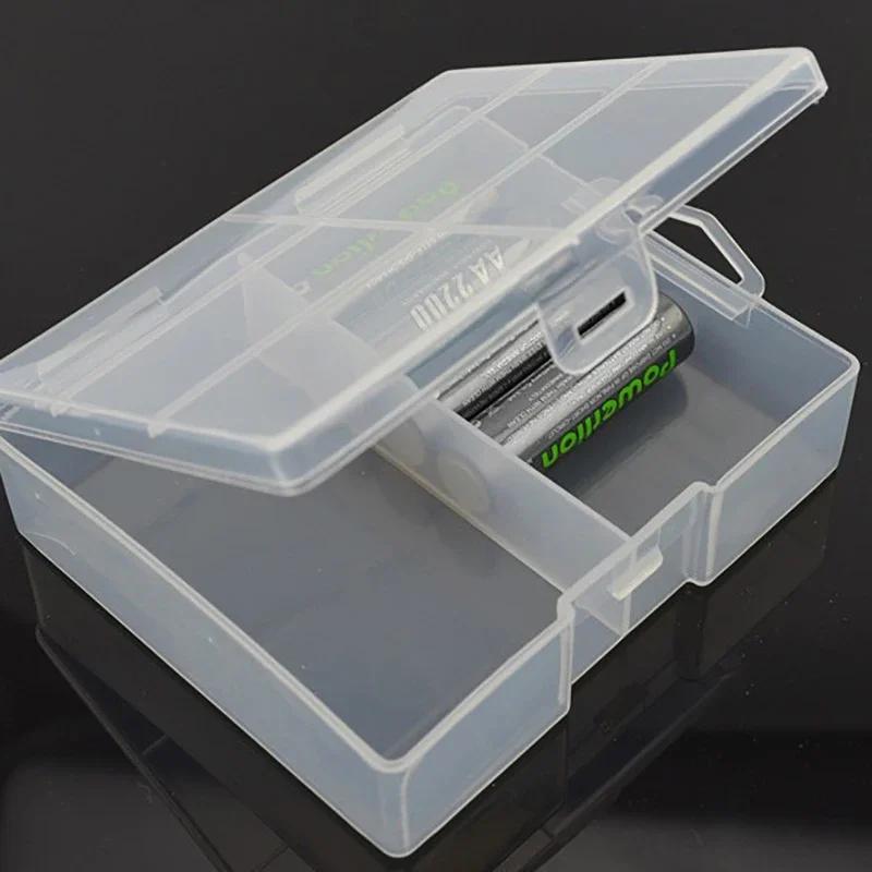 Battery Storage Holder Plastic Transparent Container for 24 X AA AAA Batteries Organizer Box Case Storage
