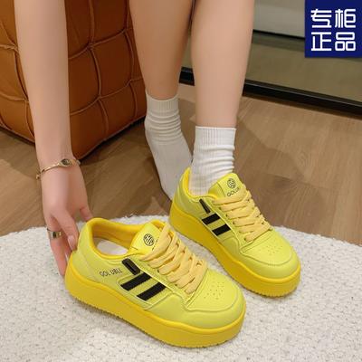 Zapatillas de plataforma para mujer, nuevas de primavera y otoño, plataforma de dopamina, con plataforma para aumentar la altura, zapatos deportivos y de ocio, zapatos de Instagram